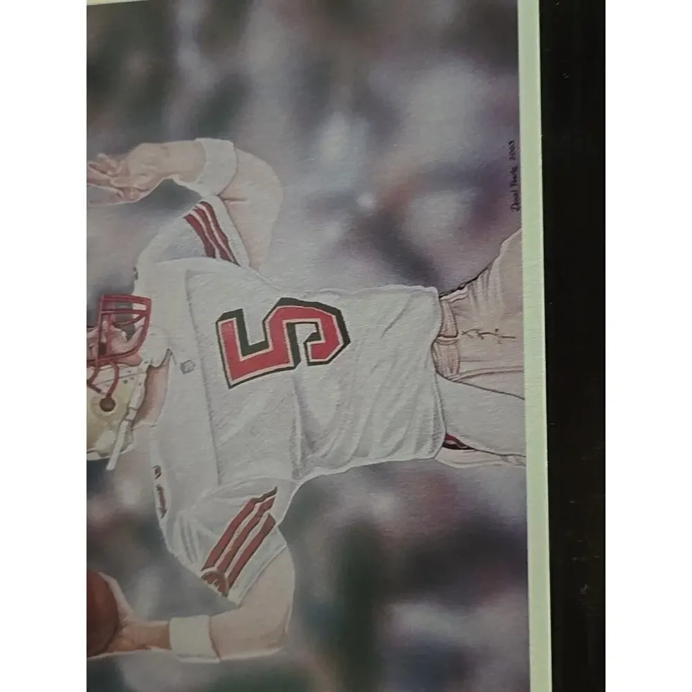 Postcard Jeff Garcia Daniel Tearle Players Authentic Direct NFL good for auto's